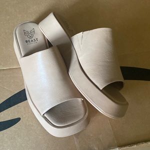 Size 7.5 US Nude Camila Beast Platform Sandal